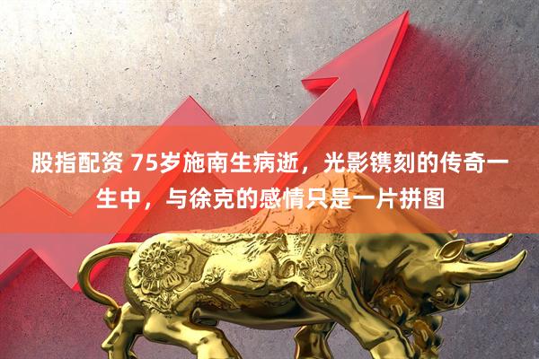 股指配资 75岁施南生病逝，光影镌刻的传奇一生中，与徐克的感情只是一片拼图